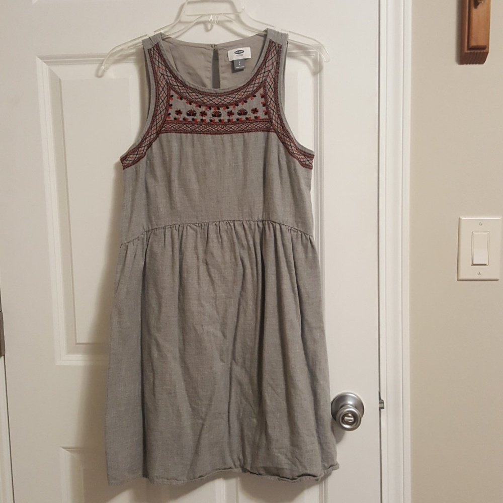 Stitched grey dress